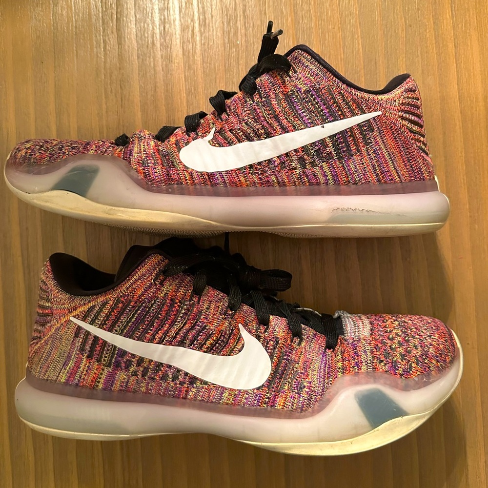 Nike Kobe X Elite Low Multicolor FlyKnit Basketball Sneaker Shoes